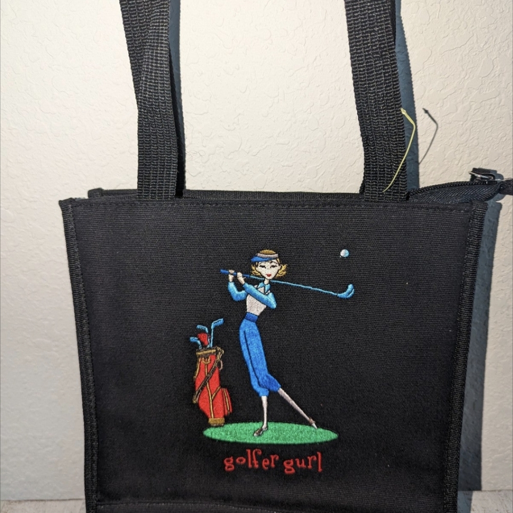 Woven Golfer Gurl Lunch Bag